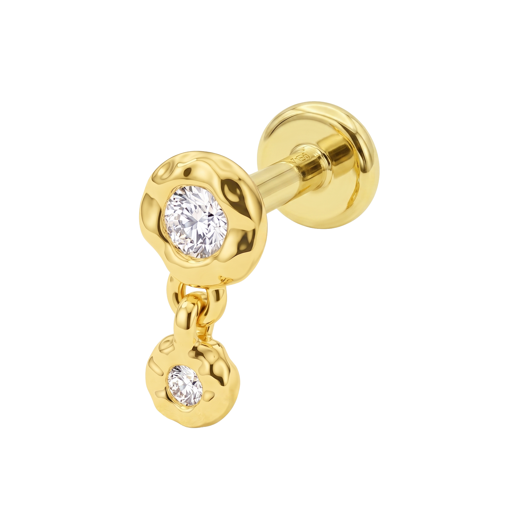 Crystal Dangling Flat Back Piercing EFB-4040