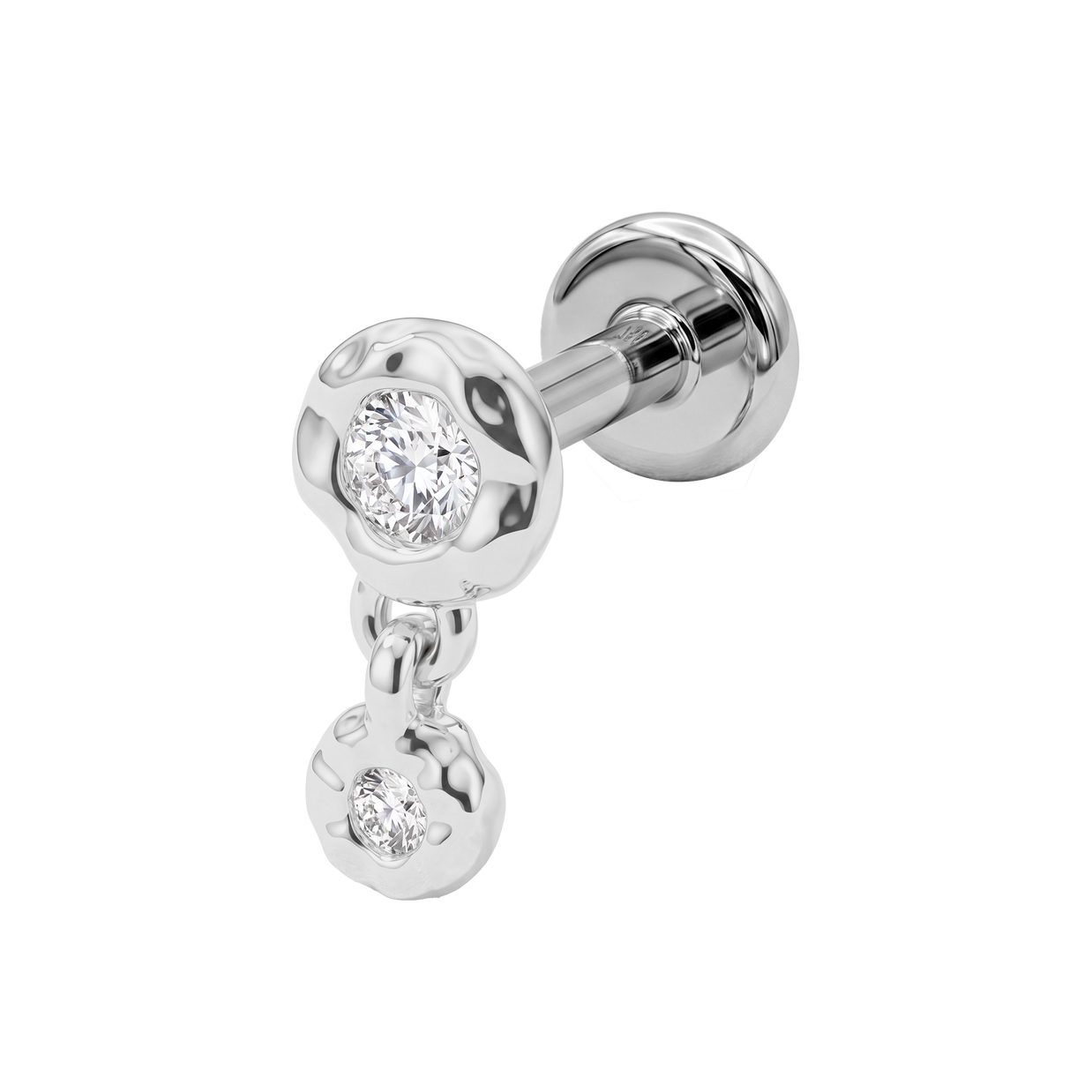 Crystal Dangling Flat Back Piercing EFB-4040