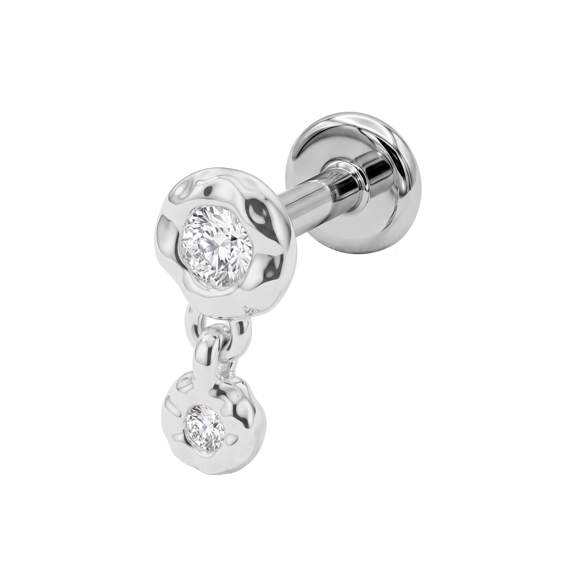 Crystal Dangling Flat Back Piercing EFB-4040