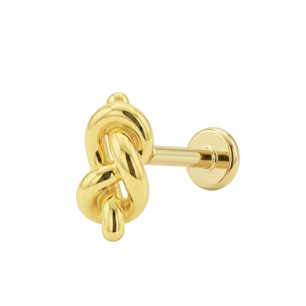Knot Flat Back Piercing EFB-4043
