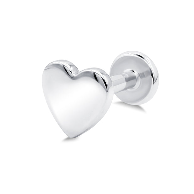 Simple Heart Flat Back Piercing EFB-4071