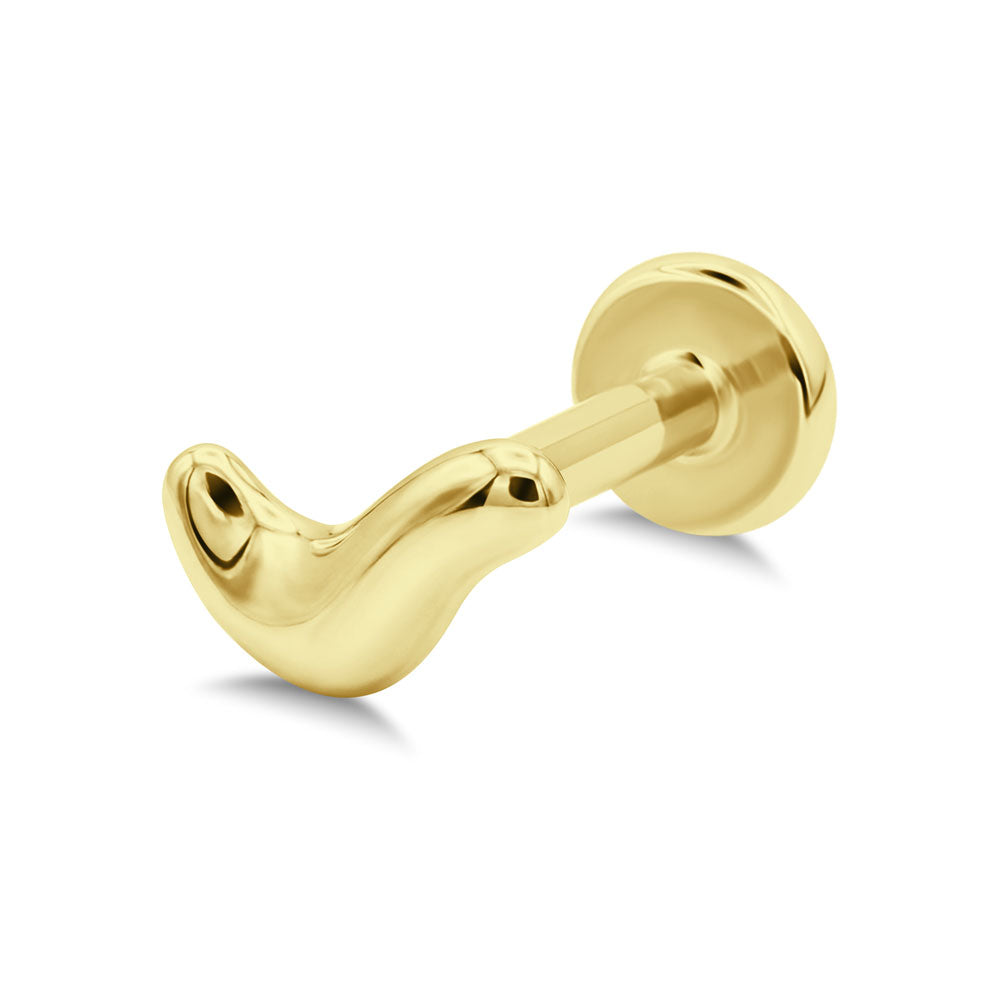 Little Caterpillar Flat Back Piercing EFB-4086
