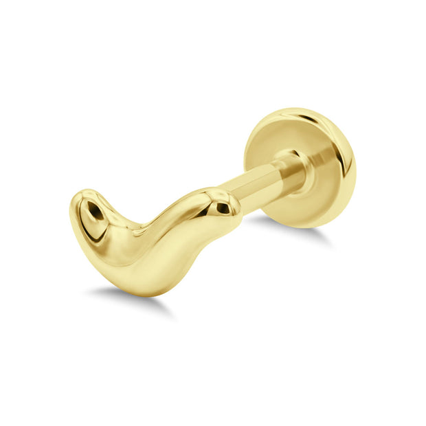 Little Caterpillar Flat Back Piercing EFB-4086