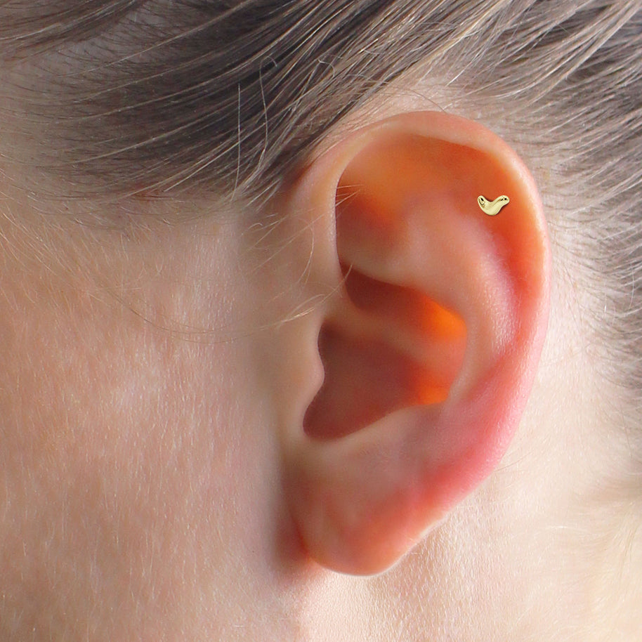 Little Caterpillar Flat Back Piercing EFB-4086