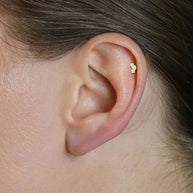 Three-Stone Flat Back Piercing EFB-4089