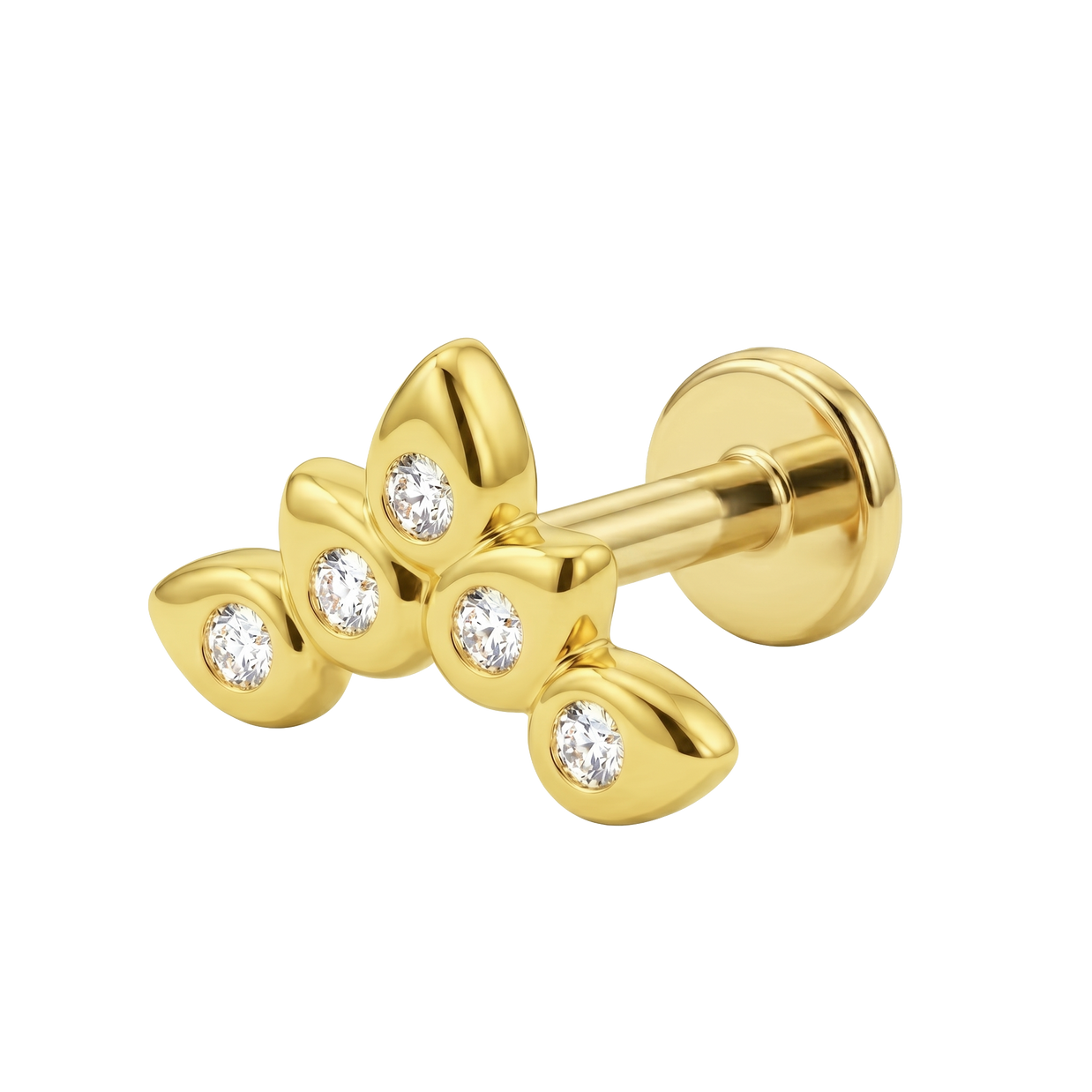 Unique Style Flat Back Piercing EFB-4110