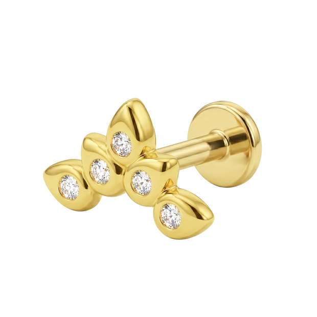 Unique Style Flat Back Piercing EFB-4110