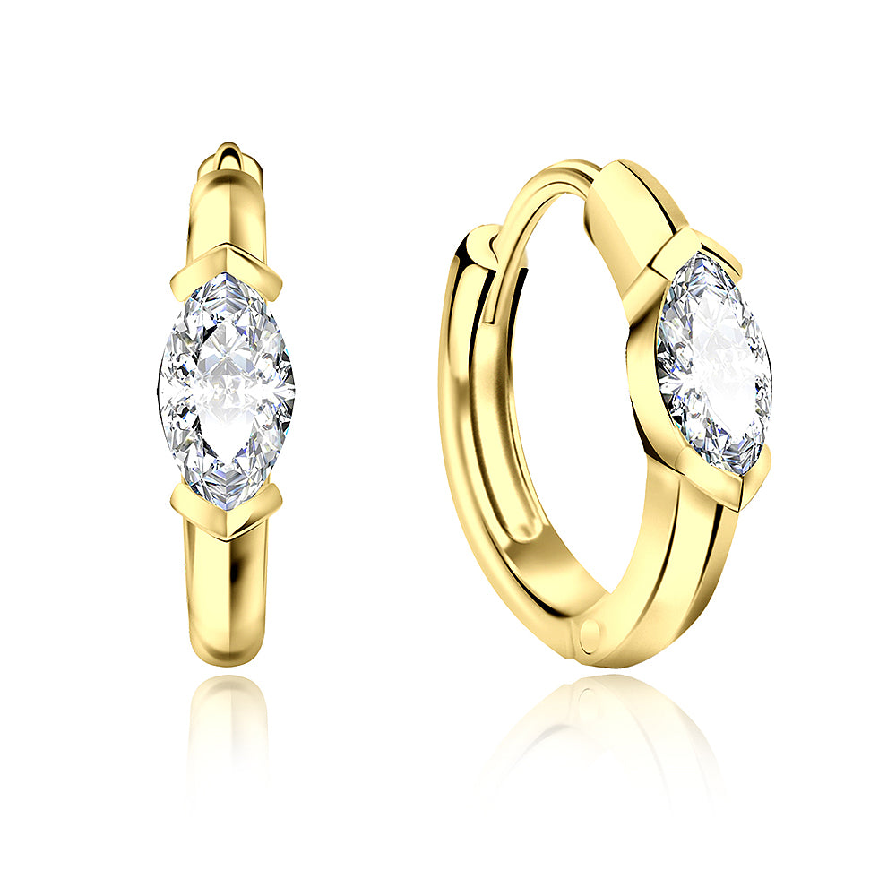 Luminous Marquise Huggie Hoop HO-1606
