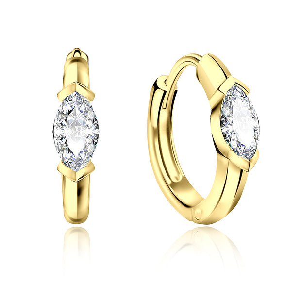 Luminous Marquise Huggie Hoop HO-1606