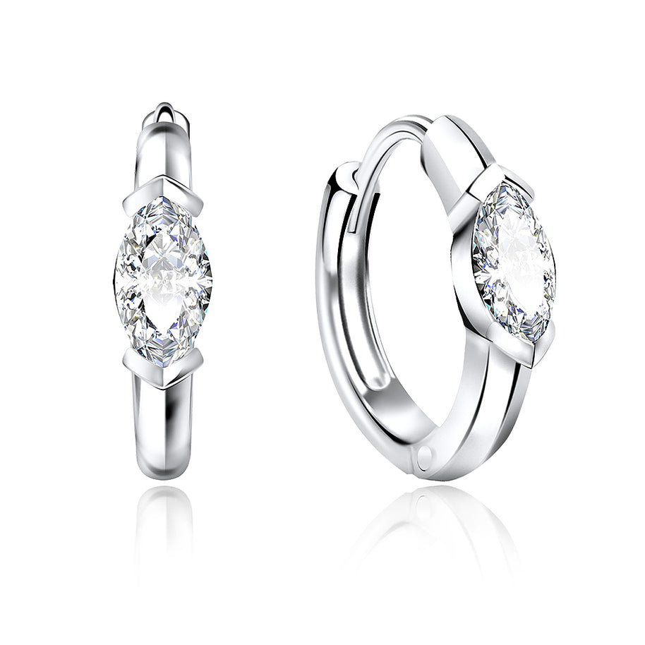 Luminous Marquise Huggie Hoop HO-1606