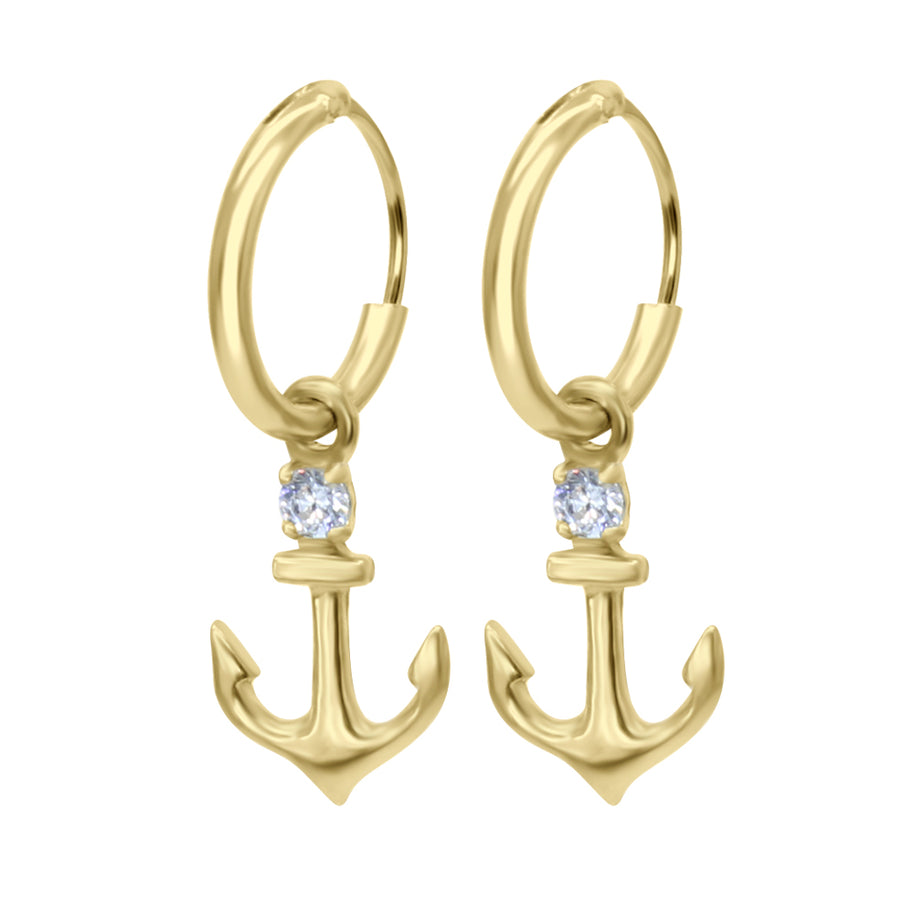 Anchored in Elegance Charm Hoop HO-1659