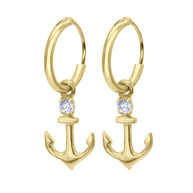 Anchored in Elegance Charm Hoop HO-1659