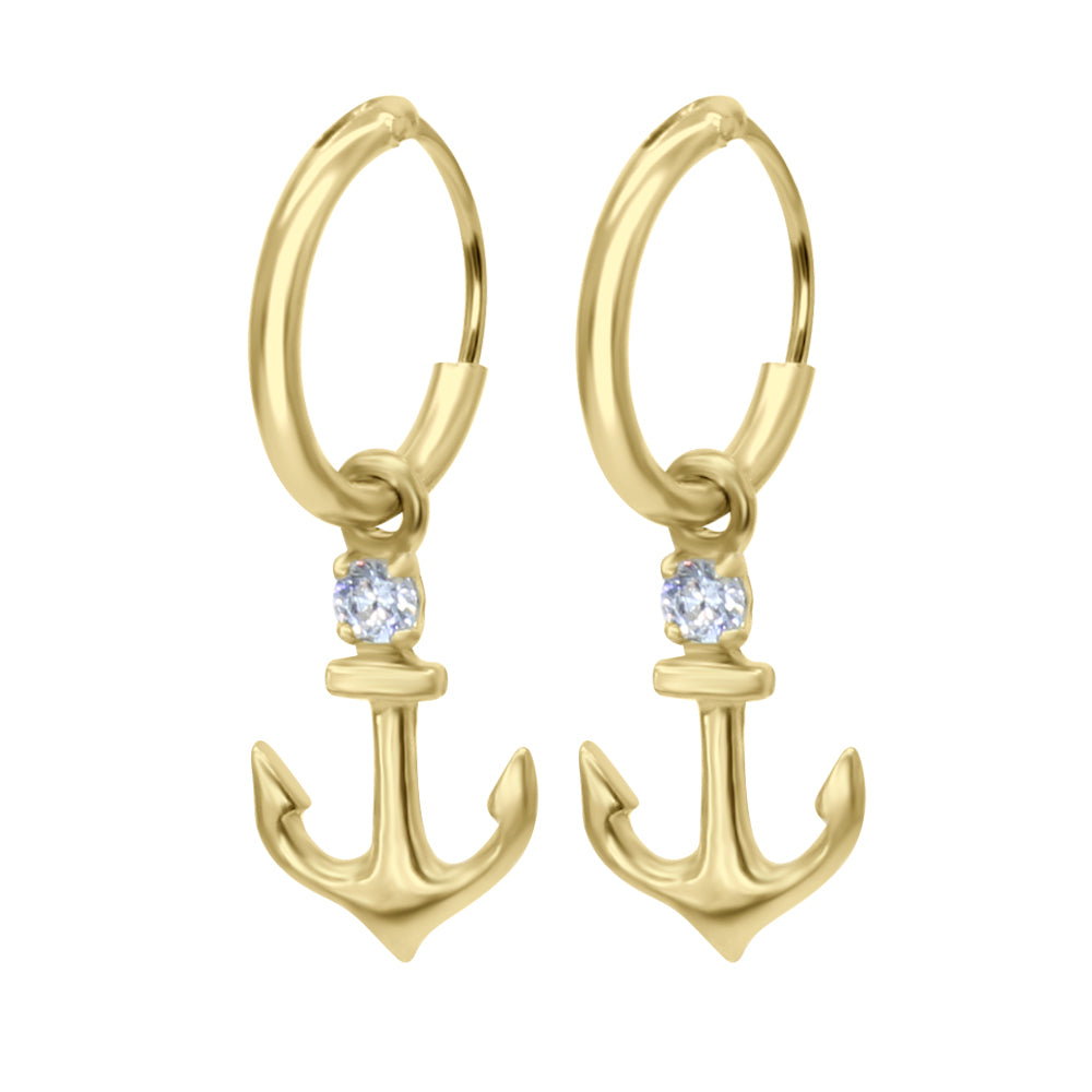 Anchored in Elegance Charm Hoop HO-1659
