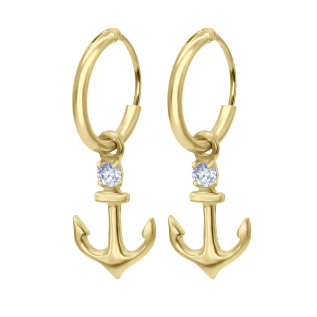 Anchored in Elegance Charm Hoop HO-1659