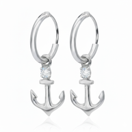 Anchored in Elegance Charm Hoop HO-1659