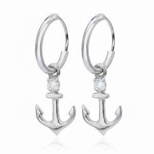 Anchored in Elegance Charm Hoop HO-1659