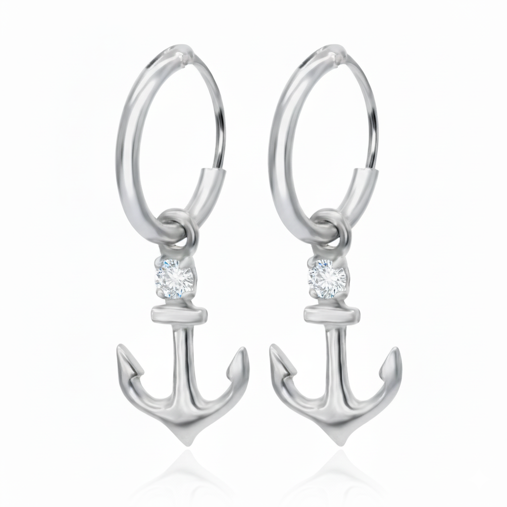 Anchored in Elegance Charm Hoop HO-1659