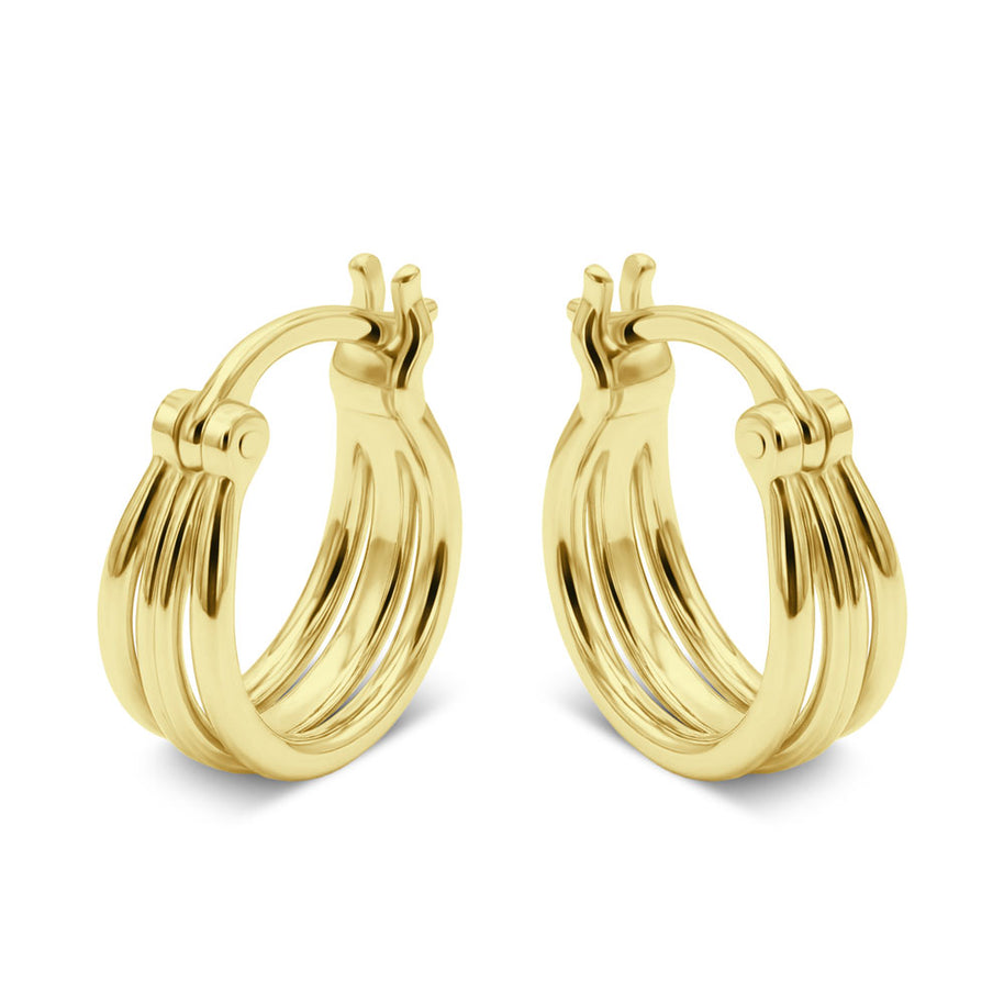 Elegant Triple Hoop Earring HO-2548