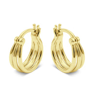 Elegant Triple Hoop Earring HO-2548