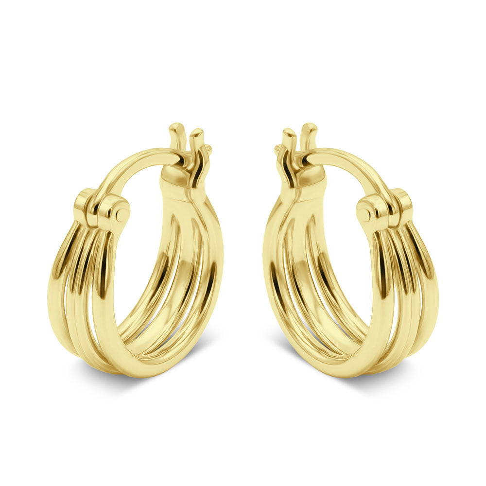 Elegant Triple Hoop Earring HO-2548