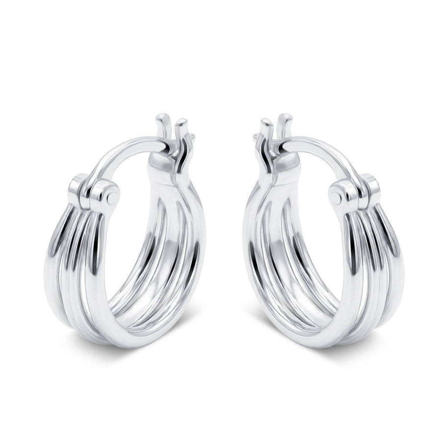 Elegant Triple Hoop Earring HO-2548