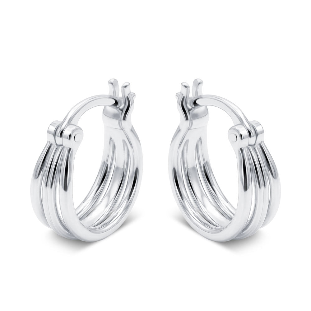 Elegant Triple Hoop Earring HO-2548