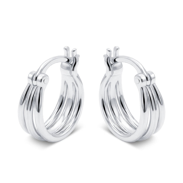 Elegant Triple Hoop Earring HO-2548