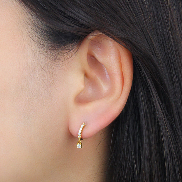 Celestial Drop Huggie Hoops HO-2676