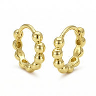 Silver Balls Huggies Earring HO-2678