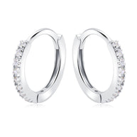 PavÃ© Cubic Zirconia Huggie Hoops HO-2693