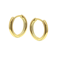 Plain Silver Huggies Earring HO-2694