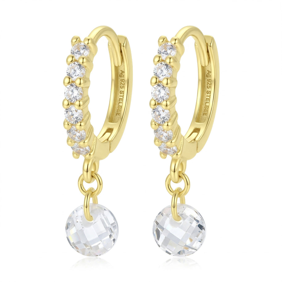 Crystal Drop Hoop Earring HO-2724