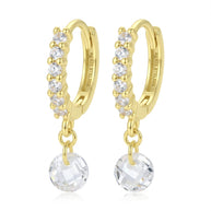 Crystal Drop Hoop Earring HO-2724
