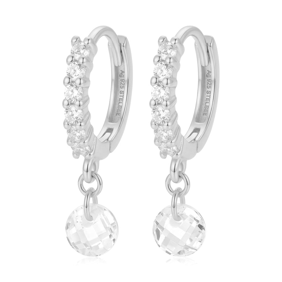 Crystal Drop Hoop Earring HO-2724