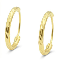 Diamond-Cut Hoop Earring HO-2757