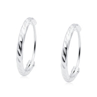 Diamond-Cut Hoop Earring HO-2757