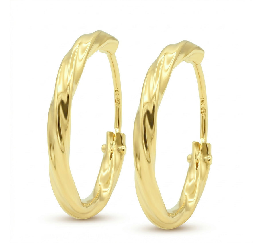 Twisted Hoop Earring HO-2758