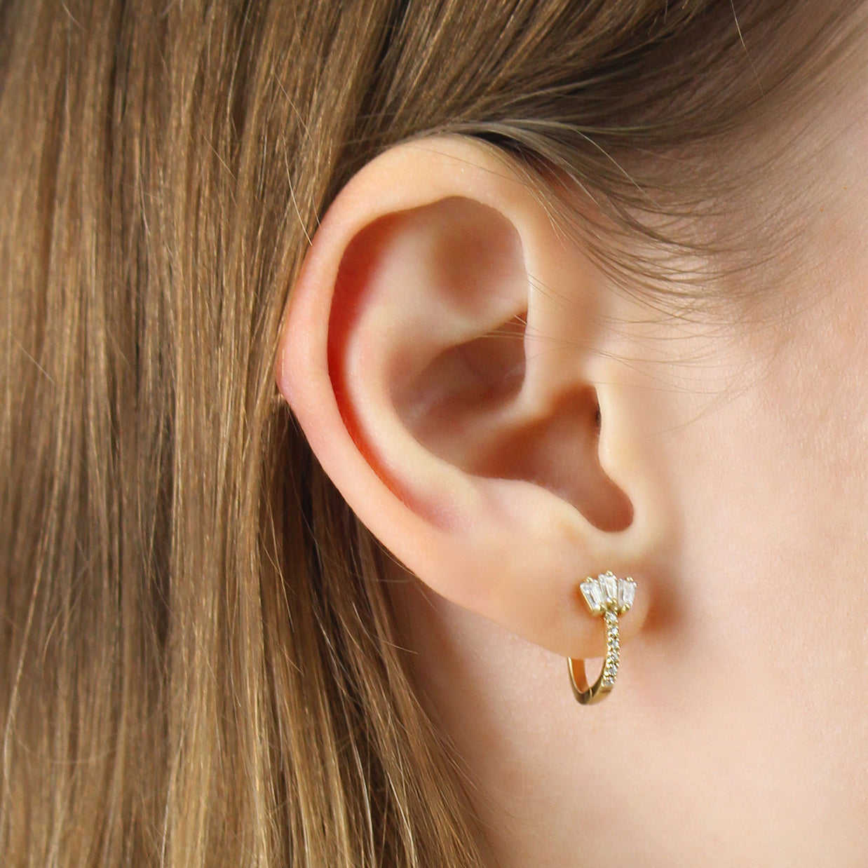 Baguette Heggie Earring HO-2764