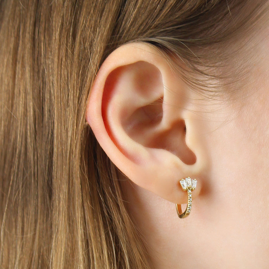 Baguette Heggie Earring HO-2764