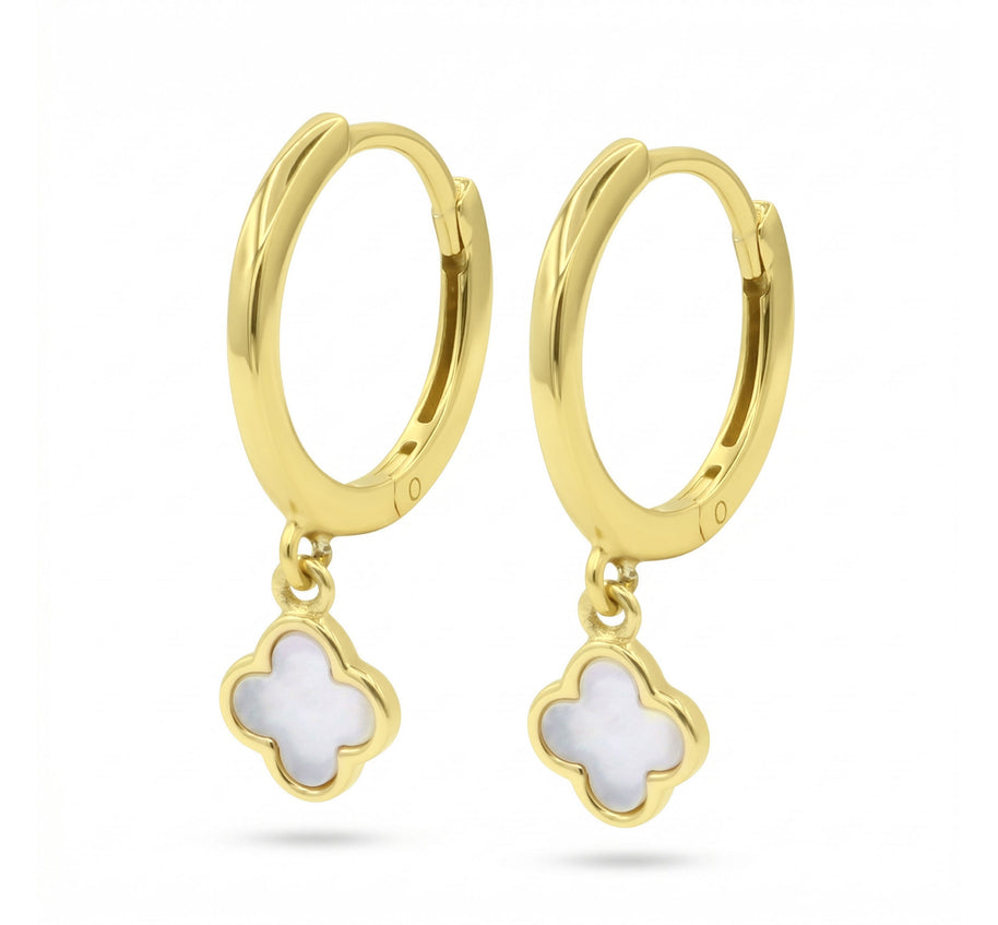 Mother Pearl Clover Charm Earring HO-2800