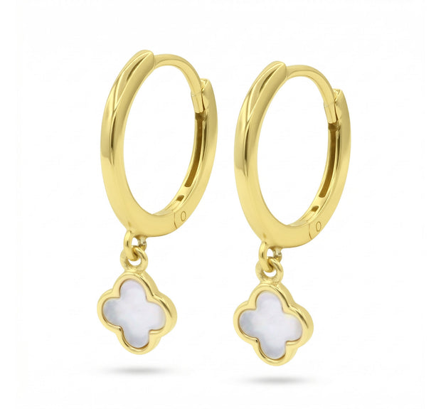 Mother Pearl Clover Charm Earring HO-2800