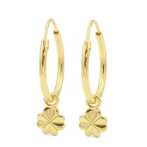 Four-Leaf Clover Hoop Earring HO-2803