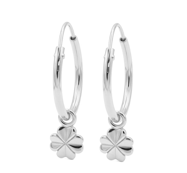 Four-Leaf Clover Hoop Earring HO-2803