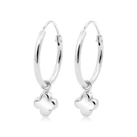 Clover Charm Hoop Earring HO-2807