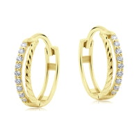 Twist Shine Hoop Earring HO-2834