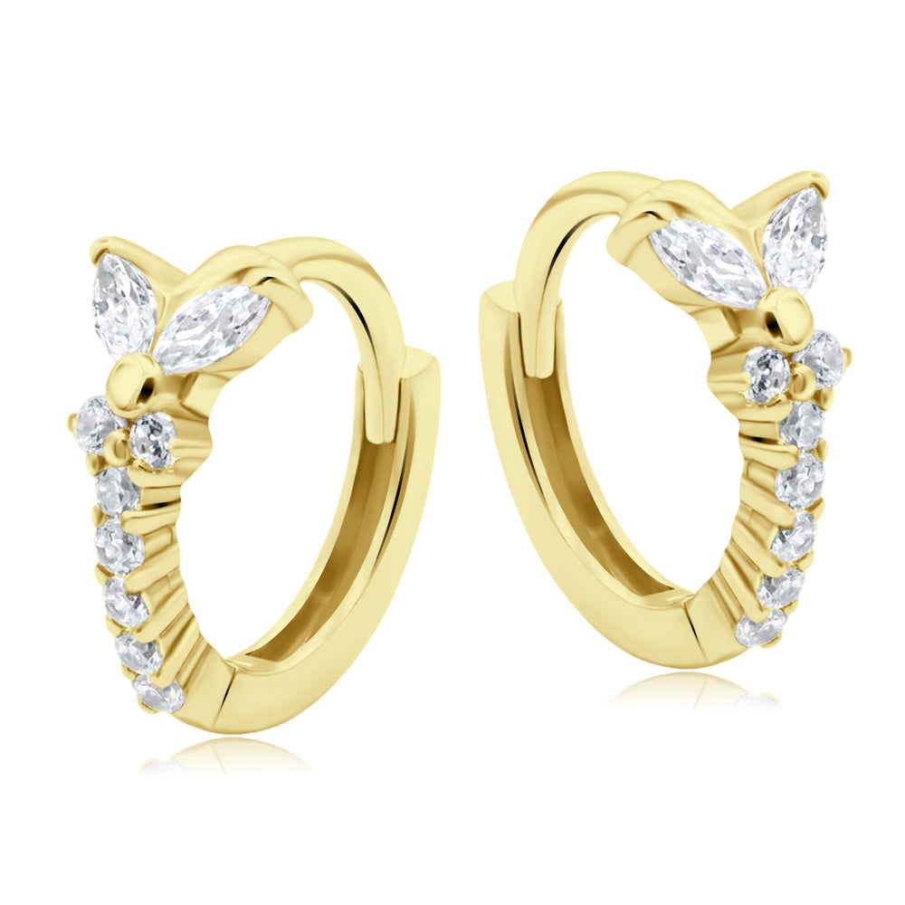 Dainty Butterfly Hoop Earring HO-2836