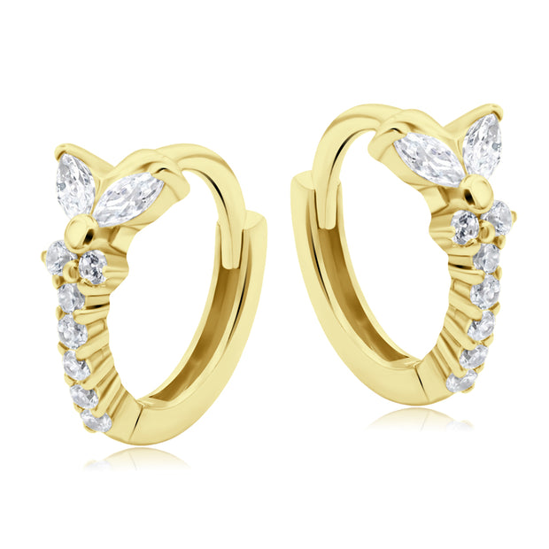 Dainty Butterfly Hoop Earring HO-2836