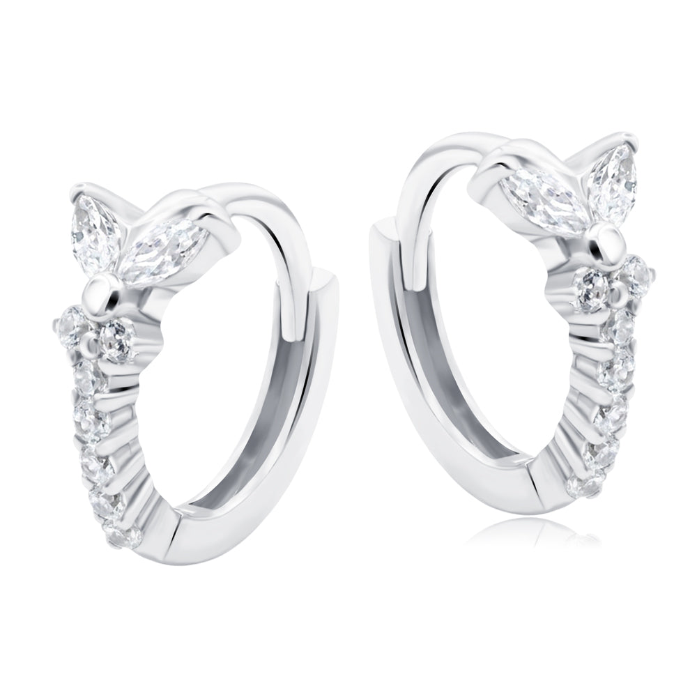 Dainty Butterfly Hoop Earring HO-2836