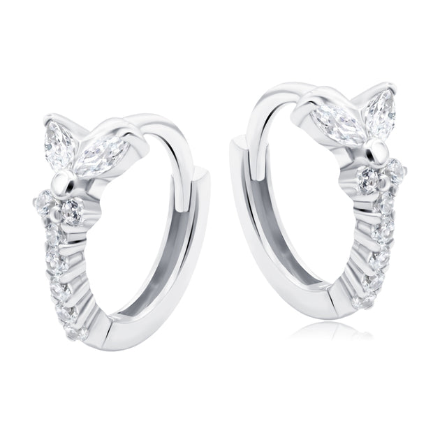 Dainty Butterfly Hoop Earring HO-2836