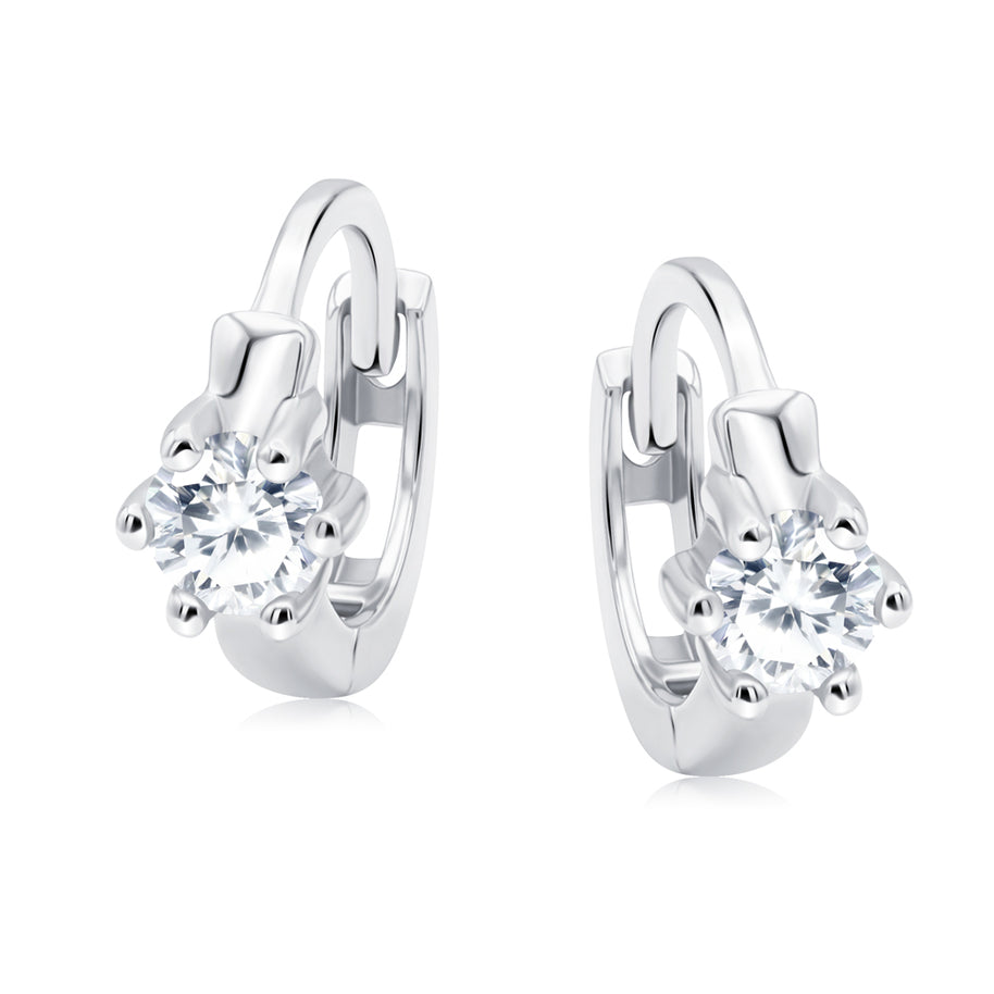 Solitaire Crystal Huggie Earring HO-2852